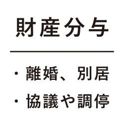 離婚や別居で財産分与の協議や調停中